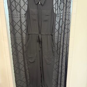 CAbi Black Elegant Jumpsuit with Wide-Leg Design
